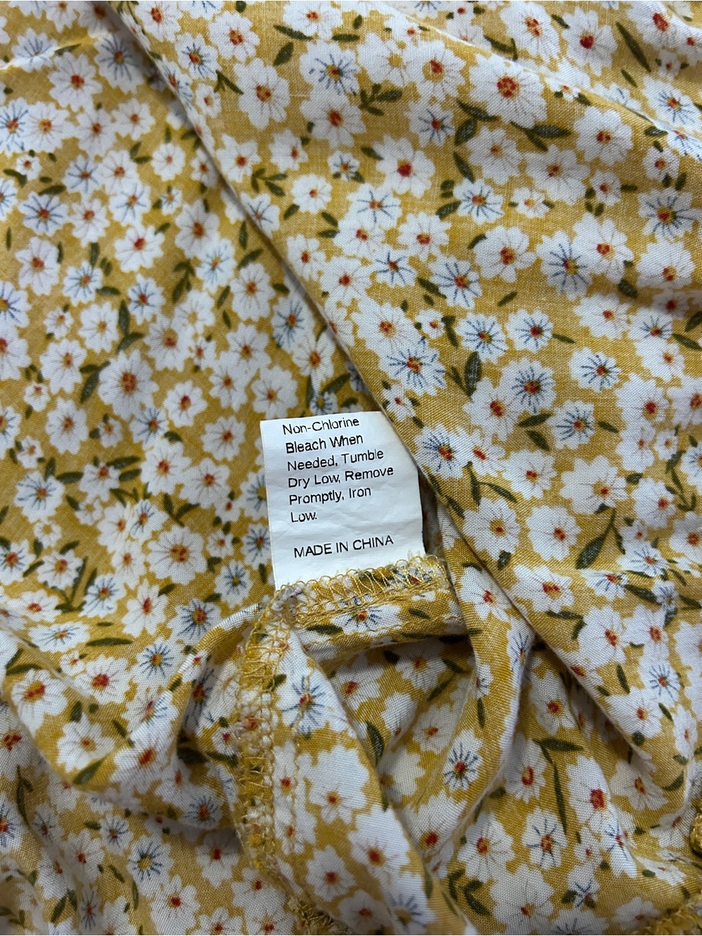 Yellow Floral Ruffle Slip Dress - Picture 6 of 7